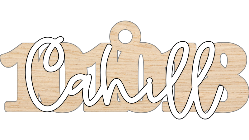 Date and Name Ornament_Horizontal